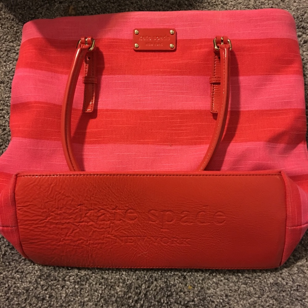 Kate Spade canvas & leather bag